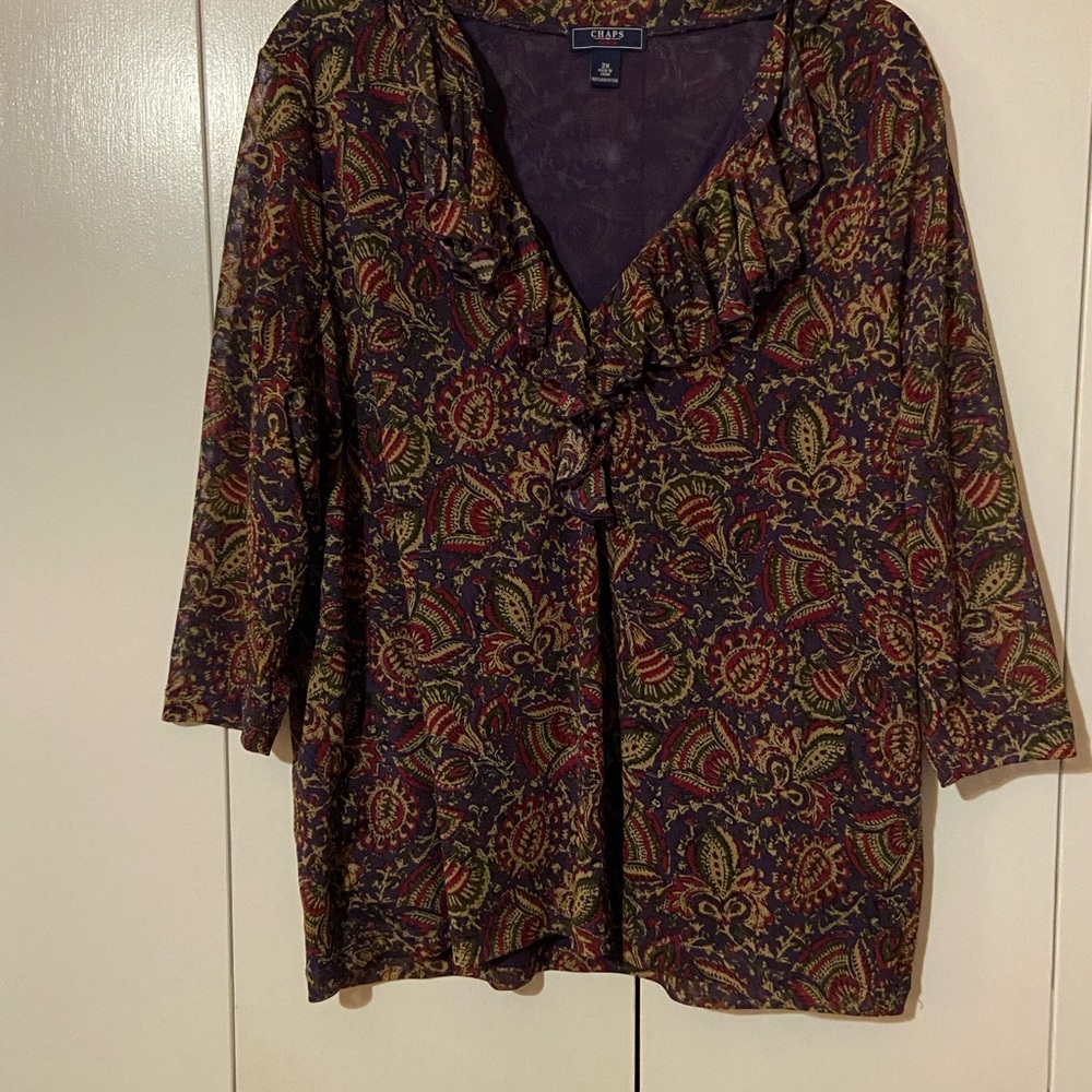 Chaps Denim Blouse